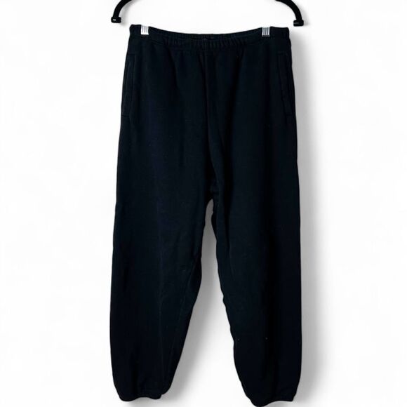 La Voûte Women's Cotton Sweatpants Loungewear Elastic‎ Waist Heavyweight Sz. S/M - Picture 1 of 6